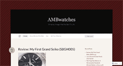 Desktop Screenshot of ambwatches.com