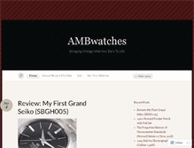 Tablet Screenshot of ambwatches.com